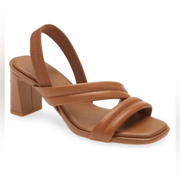 Caslon Shoes - Caslon Lennyn Slingback Sandal - brown leather - size 6.5